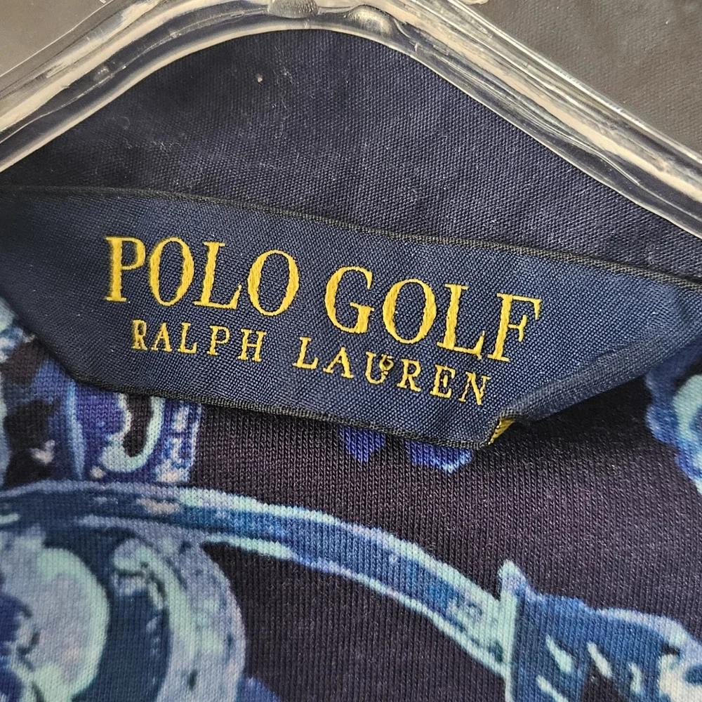 Polo Ralph Lauren Golf Classic Fit Paisley Short Sleeve Polo Shirt Size‎ Large